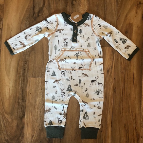 SOLD NWT Mud Pie Forest One Piece, 3-6 mo - Picture 2 of 4